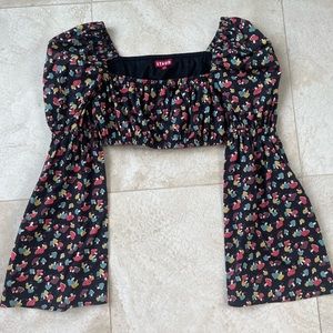 Staud Elena Mushroom Long Sleeve Top